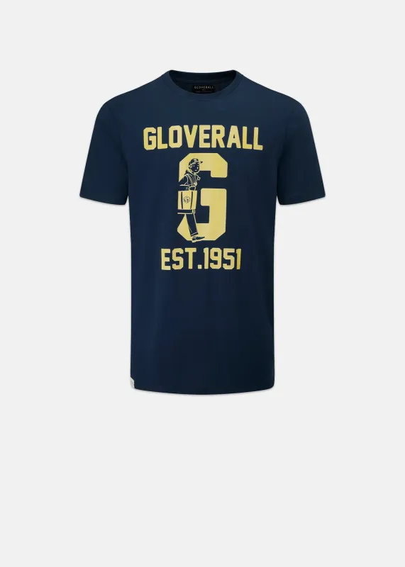 Men's Graphic T-Shirt Navy sold by Gloverall