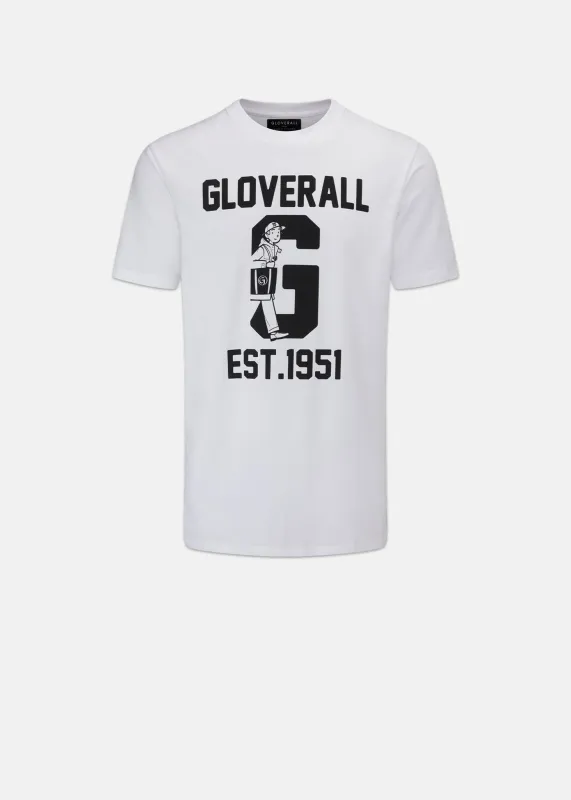 Men's Graphic T-Shirt White sold by Gloverall