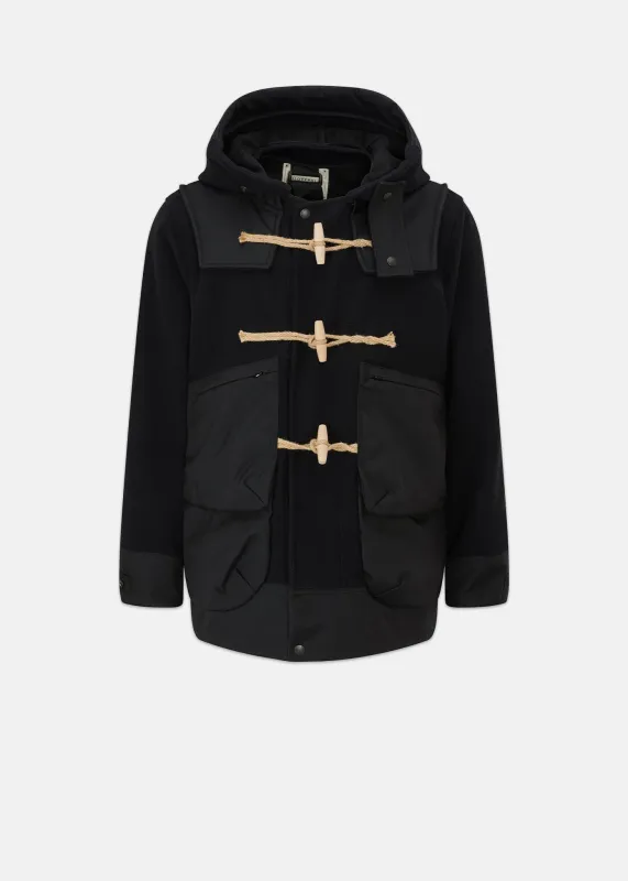 Men's Gloverall x Norbit Mid-Length Monty Duffle Coat Dark Navy made by Gloverall