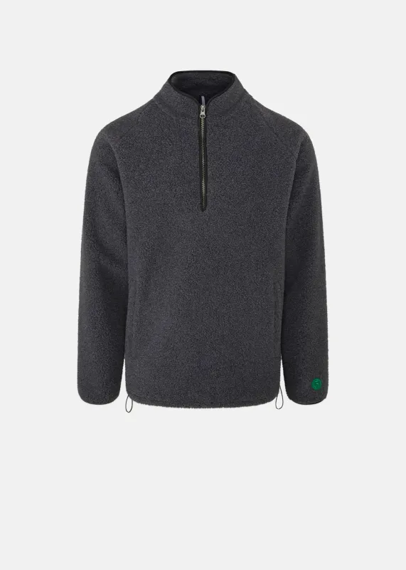 Men's Somerset Zip Fleece Charcoal made by Gloverall