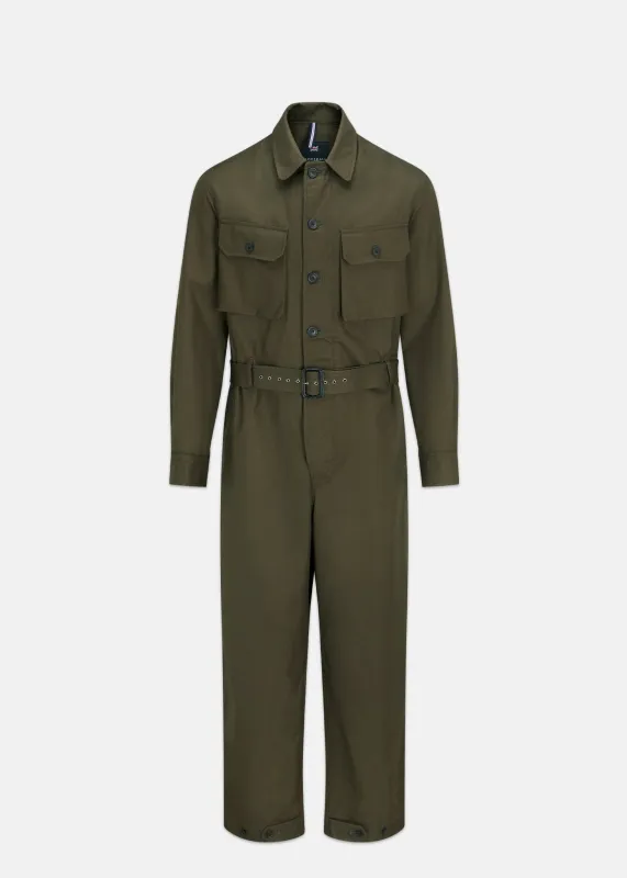 Men's Miles Overall Army Green made by Gloverall