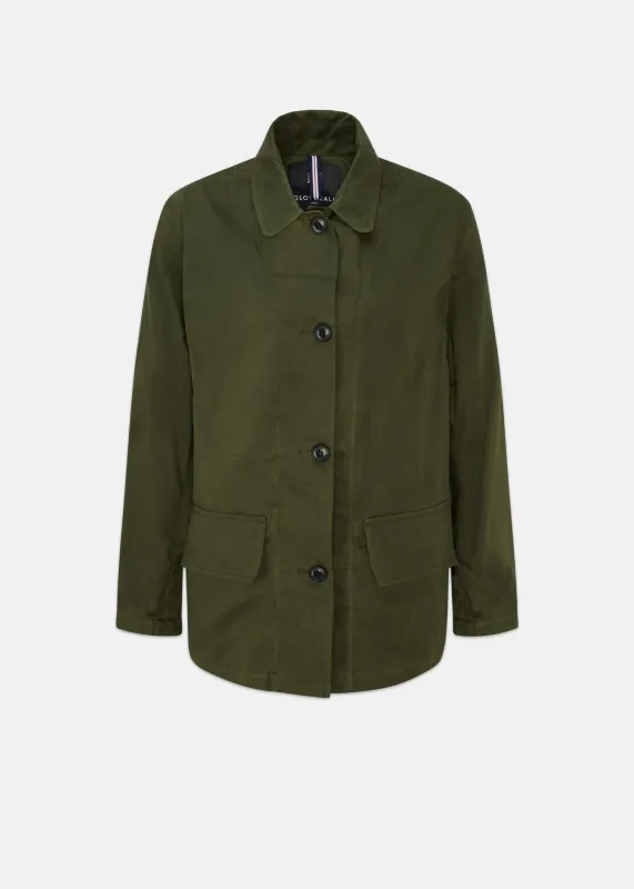 Women's Kennedy Chore Jacket Dark Green made by Gloverall