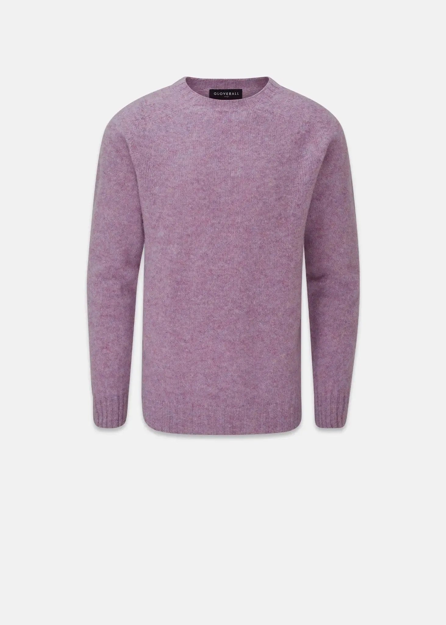 Men's Oxford Brushed Lambswool Jumper Purple sold by Gloverall product image thumbnail 3