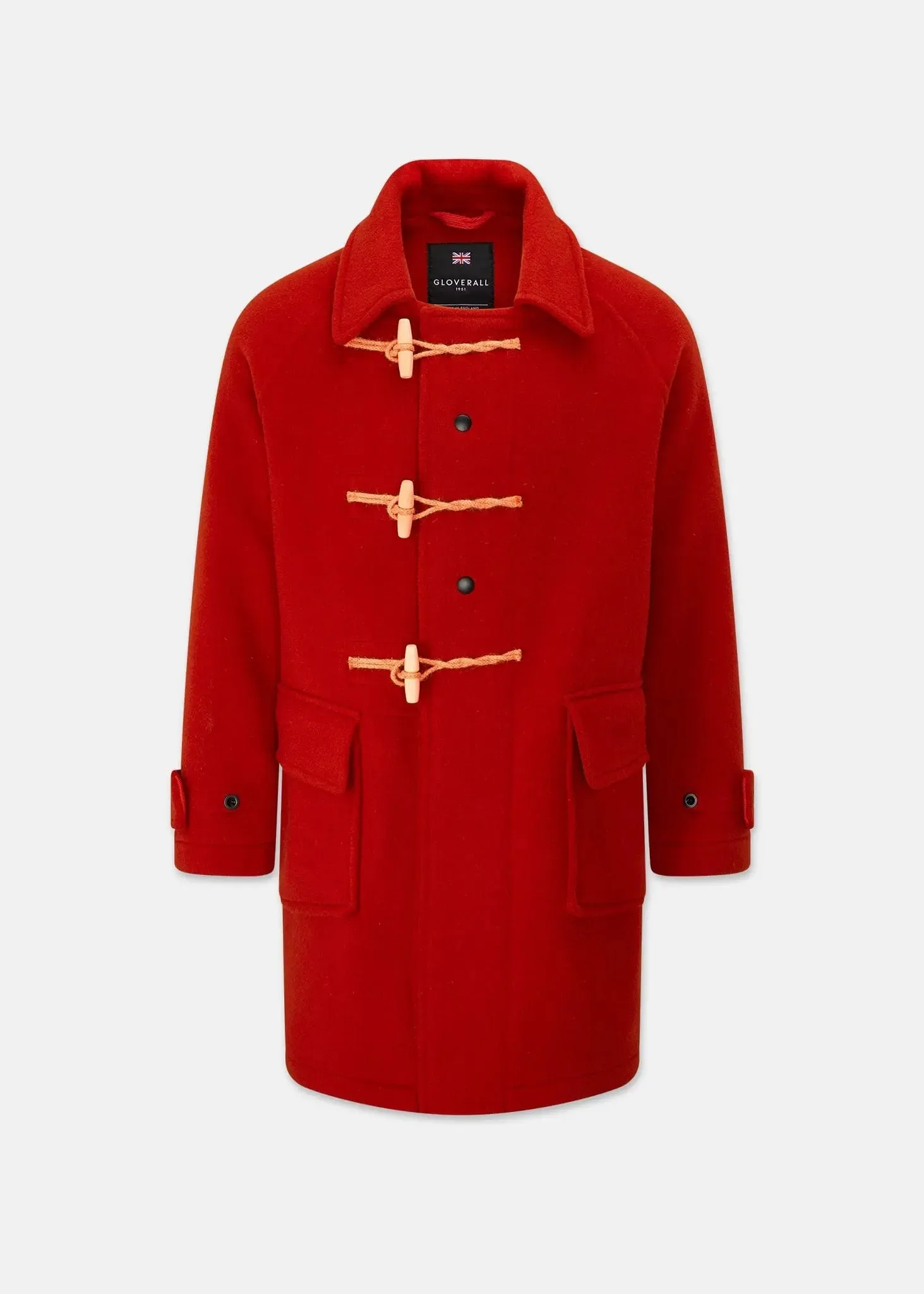 Men's Admiral Duffle Coat Red sold by Gloverall