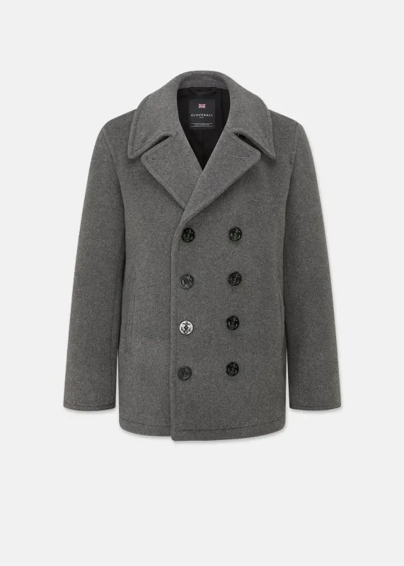 Men's Admiralty Peacoat Grey made by Gloverall
