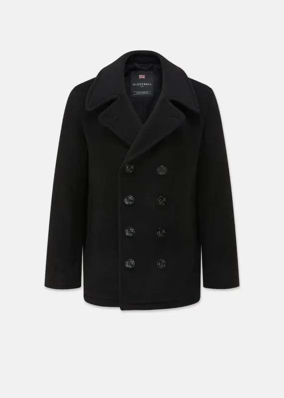 Men's Admiralty Peacoat Black made by Gloverall