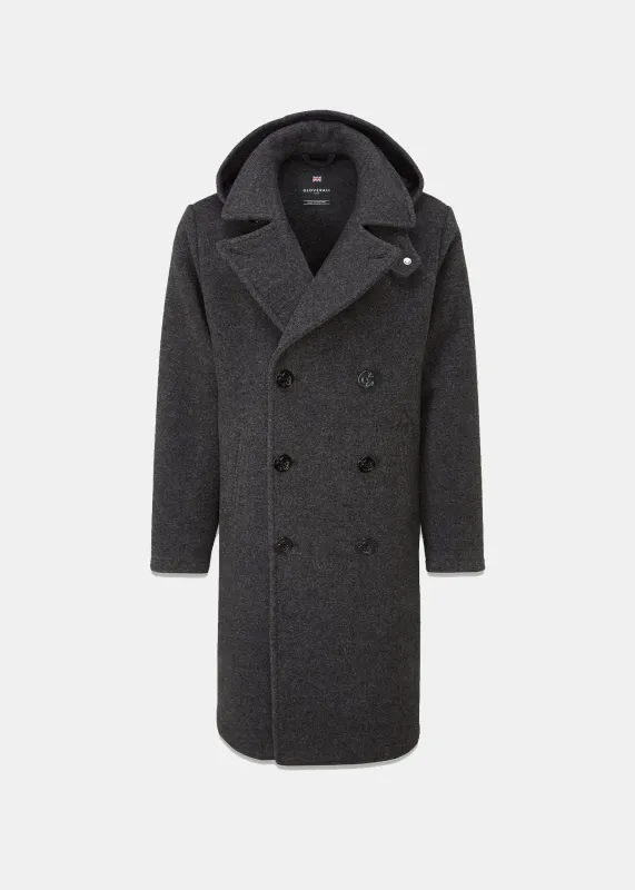 Men's Shackleton Peacoat Charcoal made by Gloverall