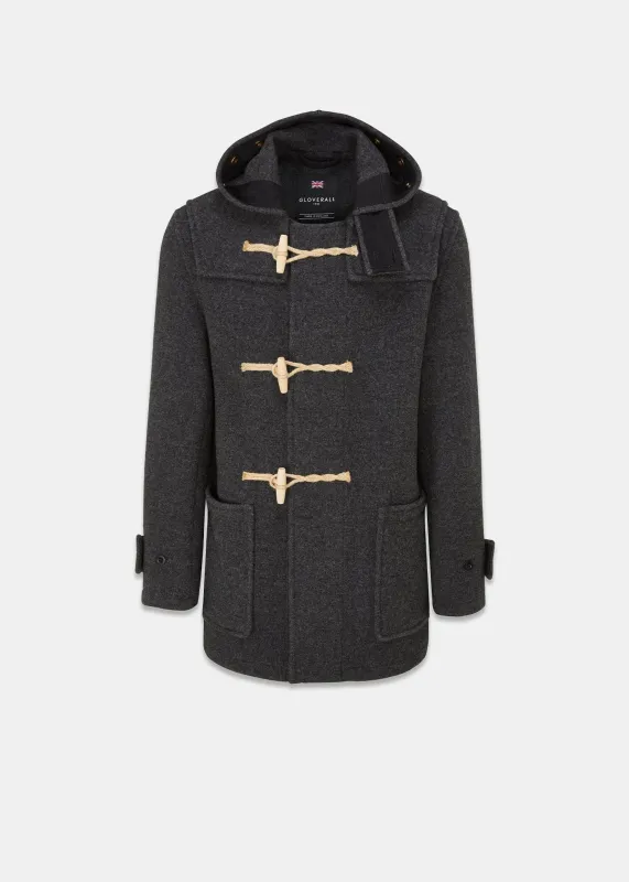 Men's Mid-Length Monty Duffle Coat Charcoal sold by Gloverall