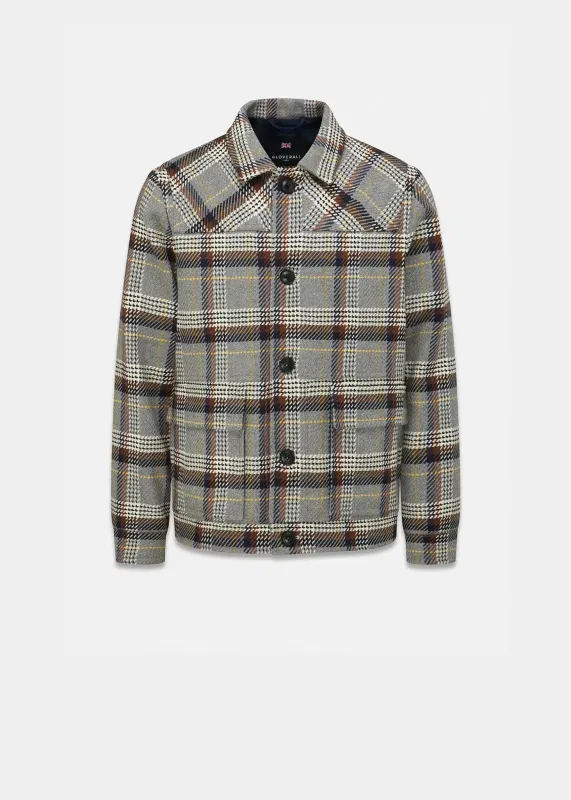 Men's Oliver Jacket Grey Check made by Gloverall
