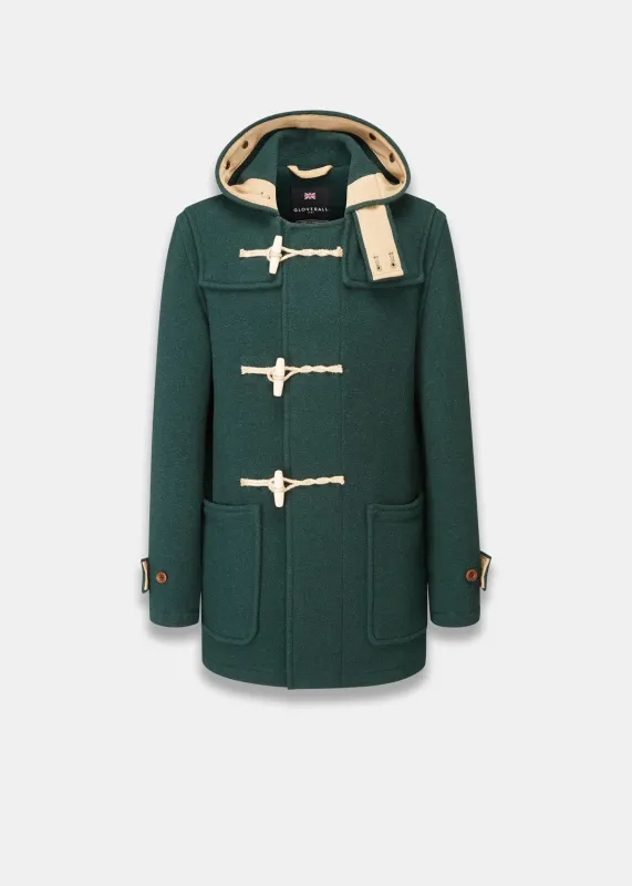 Men's Mid-Length Monty Duffle Coat Pine Green sold by Gloverall