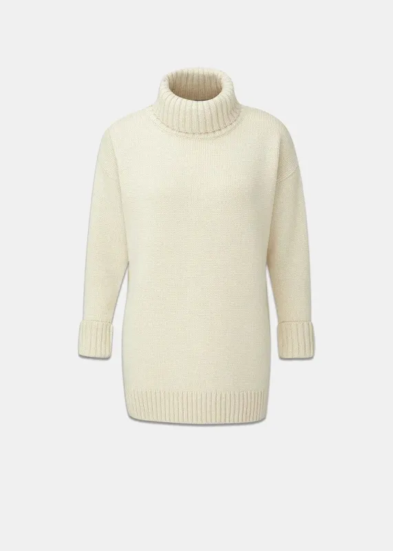 Women's Submariner Jumper Ecru sold by Gloverall