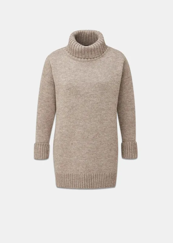 Women's Submariner Jumper Mushroom sold by Gloverall