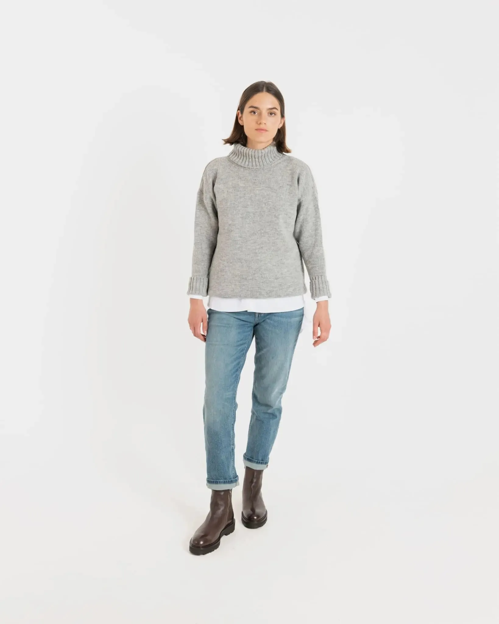 Women's Submariner Jumper Light Grey sold by Gloverall product image thumbnail 2