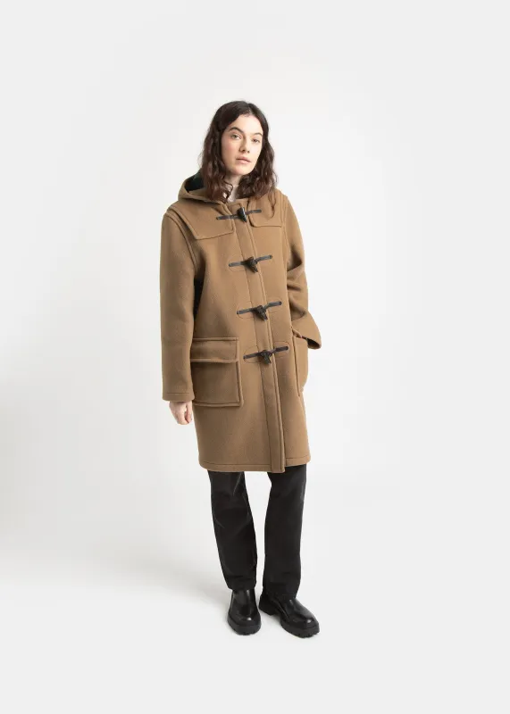 Women's Freda Duffle Coat Camel Buchanan made by Gloverall