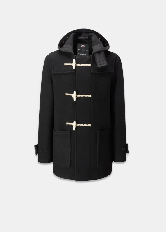 Men's Mid-Length Monty Duffle Coat Black sold by Gloverall