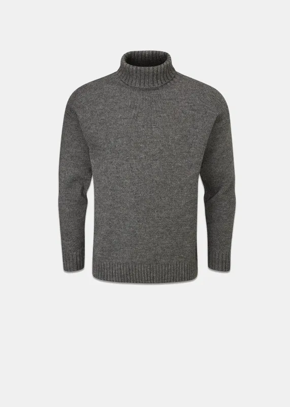 Men's Submariner Jumper Grey made by Gloverall