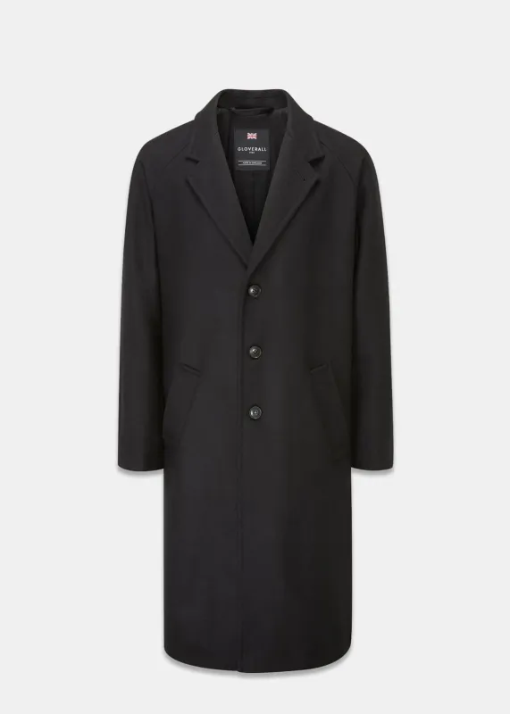 Men's Chesterfield Overcoat Black made by Gloverall