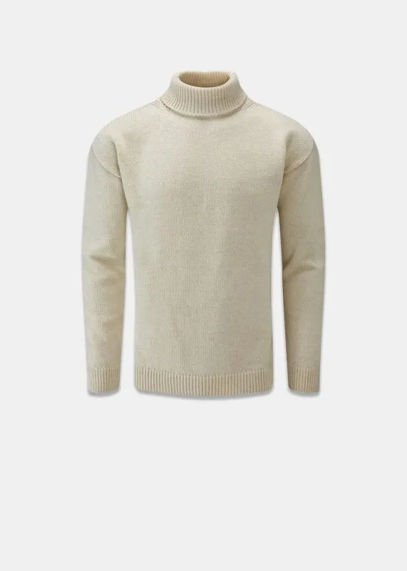 Men's Submariner Jumper Ecru made by Gloverall