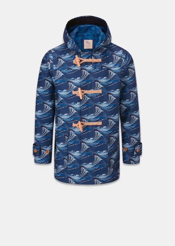 Men's Riz x Gloverall Mid-Length Monty Duffle Coat Wave made by Gloverall