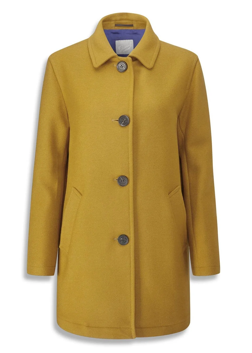 Women's Isabelle Casual Coat Mustard sold by Gloverall
