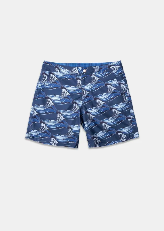 Men's Riz x Gloverall Wave Swim Shorts sold by Gloverall