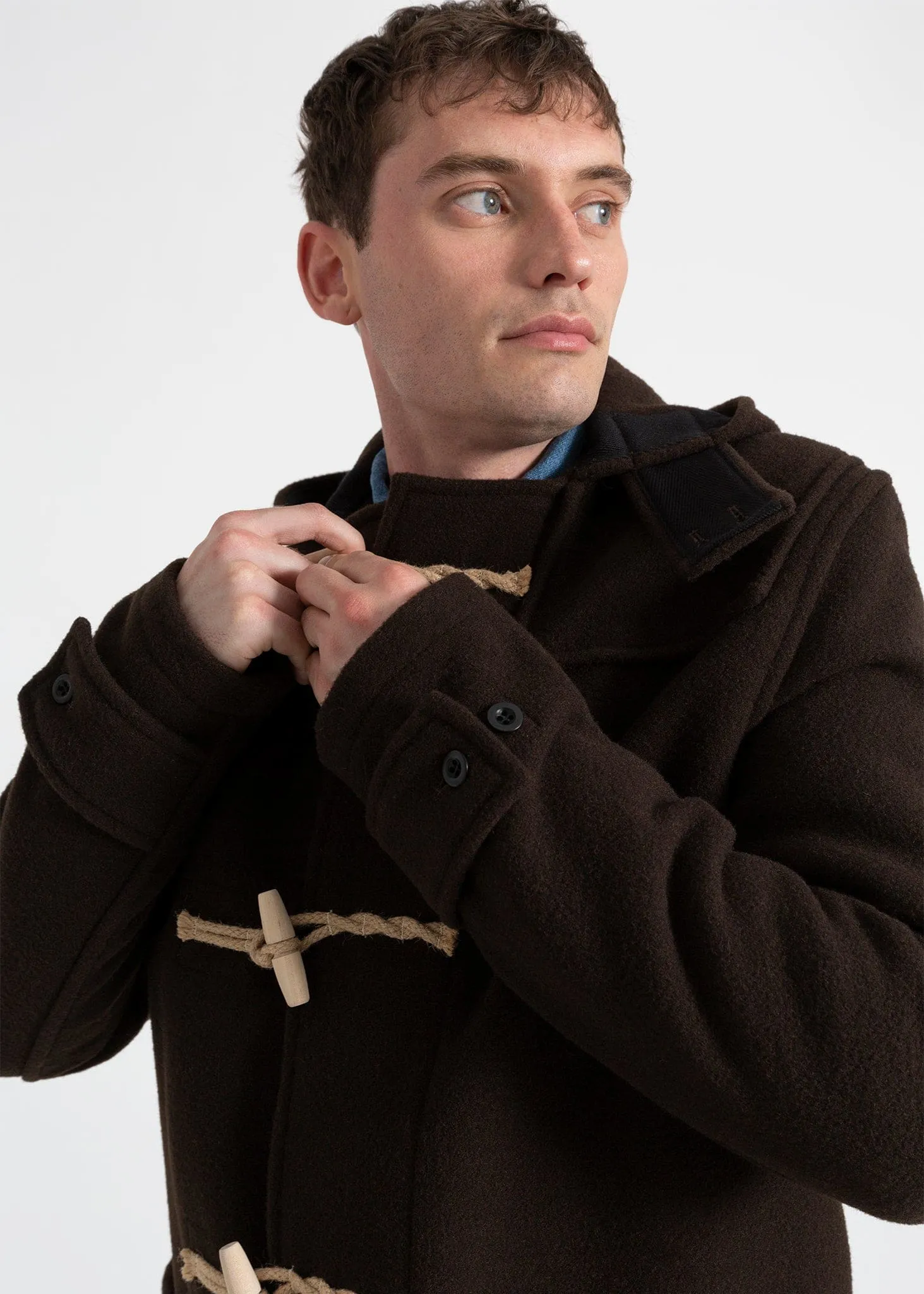 Men's Mid-Length Monty Duffle Coat Brown sold by Gloverall product image thumbnail 4