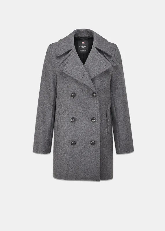 Women's Ellen Peacoat Grey made by Gloverall