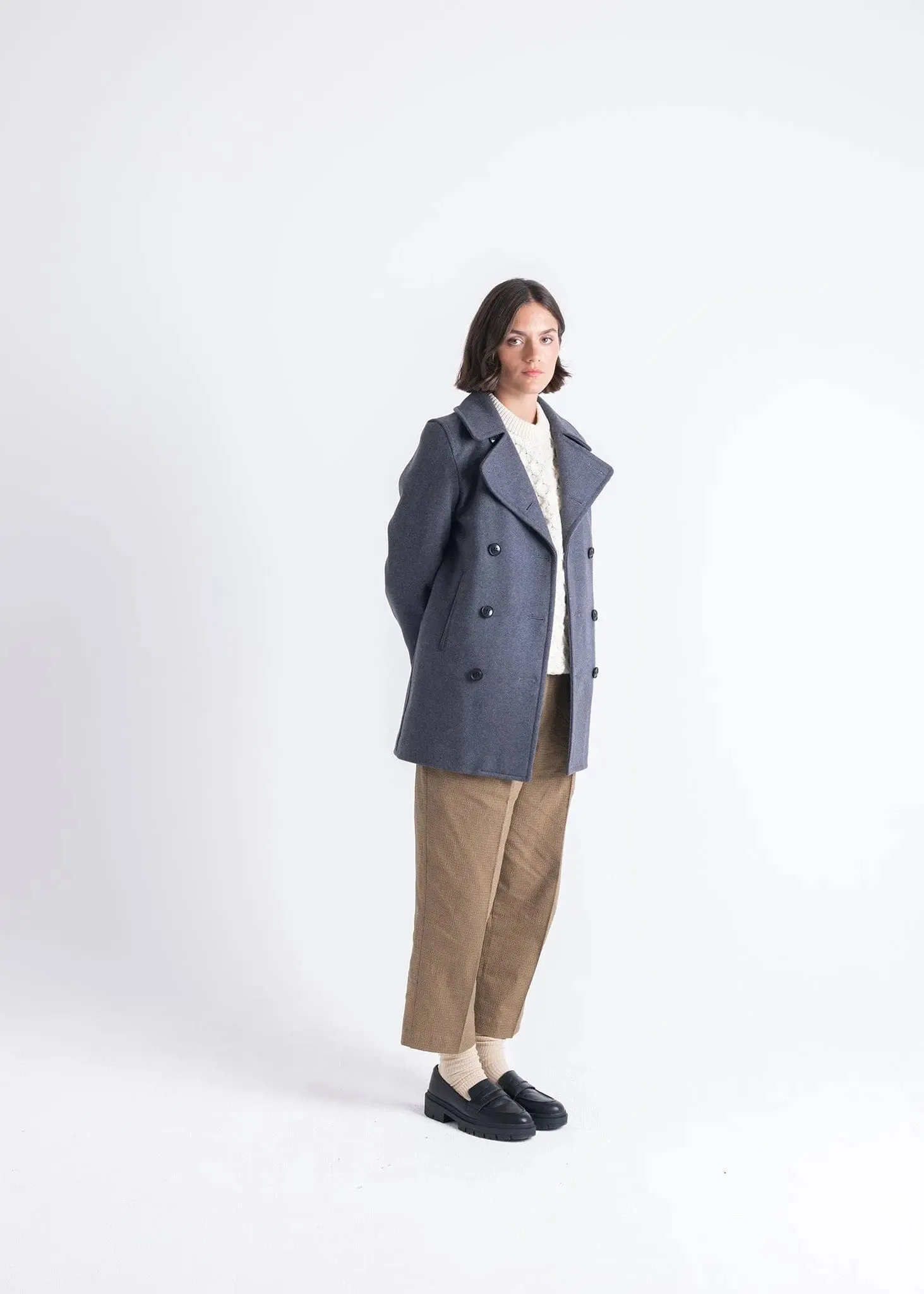 Women's Ellen Peacoat Grey sold by Gloverall product image thumbnail 5