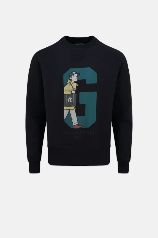 Unisex Ivy Boys Anniversary Graphic Sweatshirt Navy sold by Gloverall