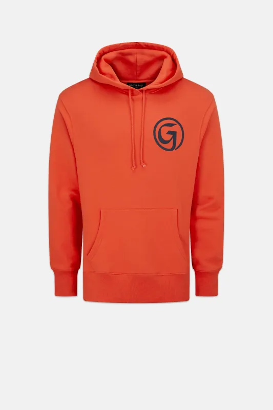 Unisex 'G' Print Hoodie Bright Orange made by Gloverall