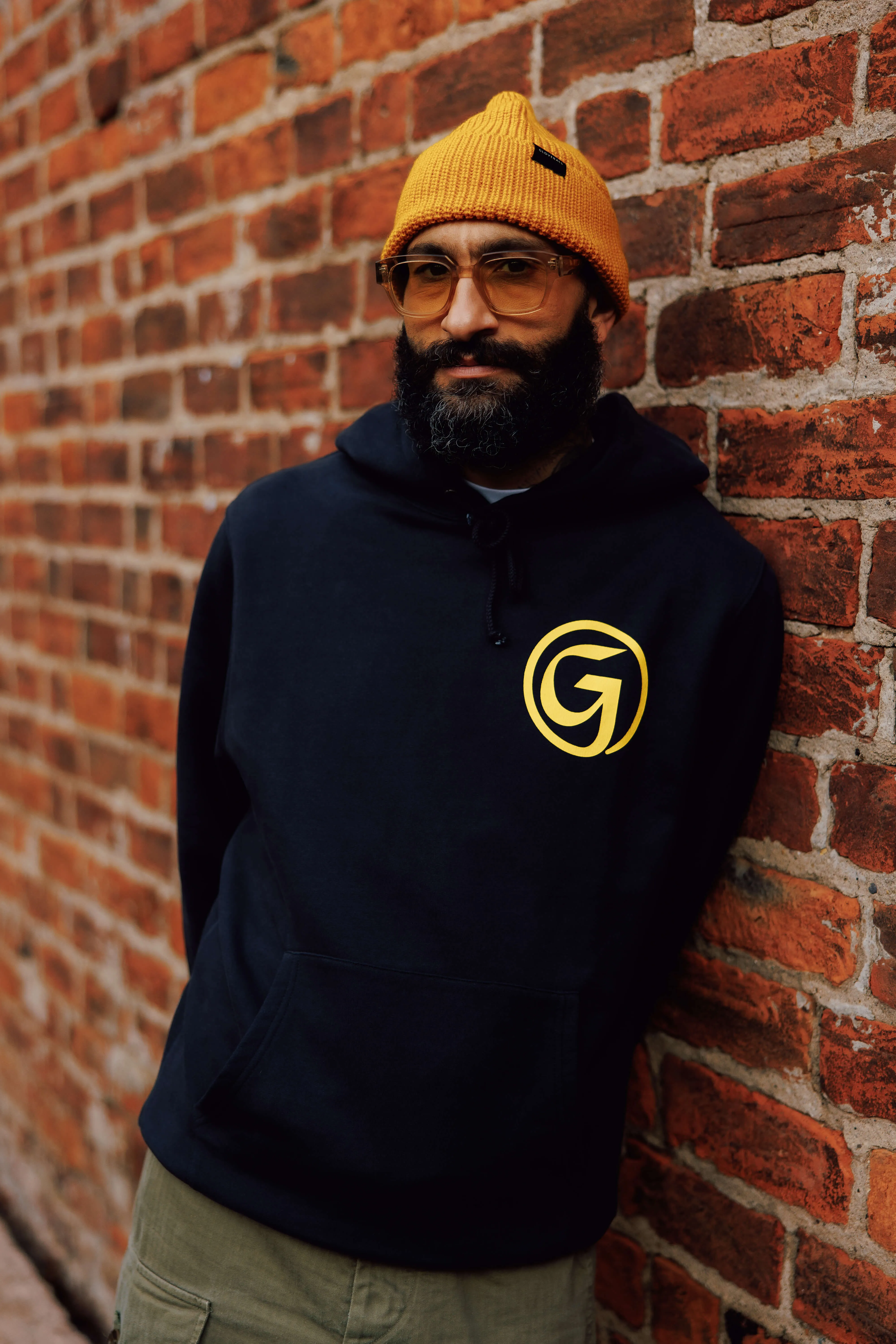 Unisex 'G' Print Hoodie Navy sold by Gloverall product image thumbnail 3