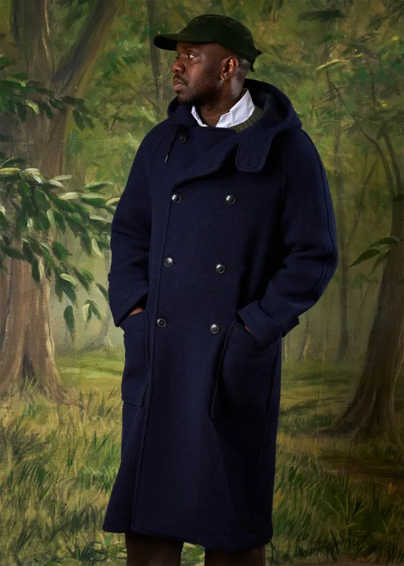 Men's Horatio Overcoat Navy sold by Gloverall