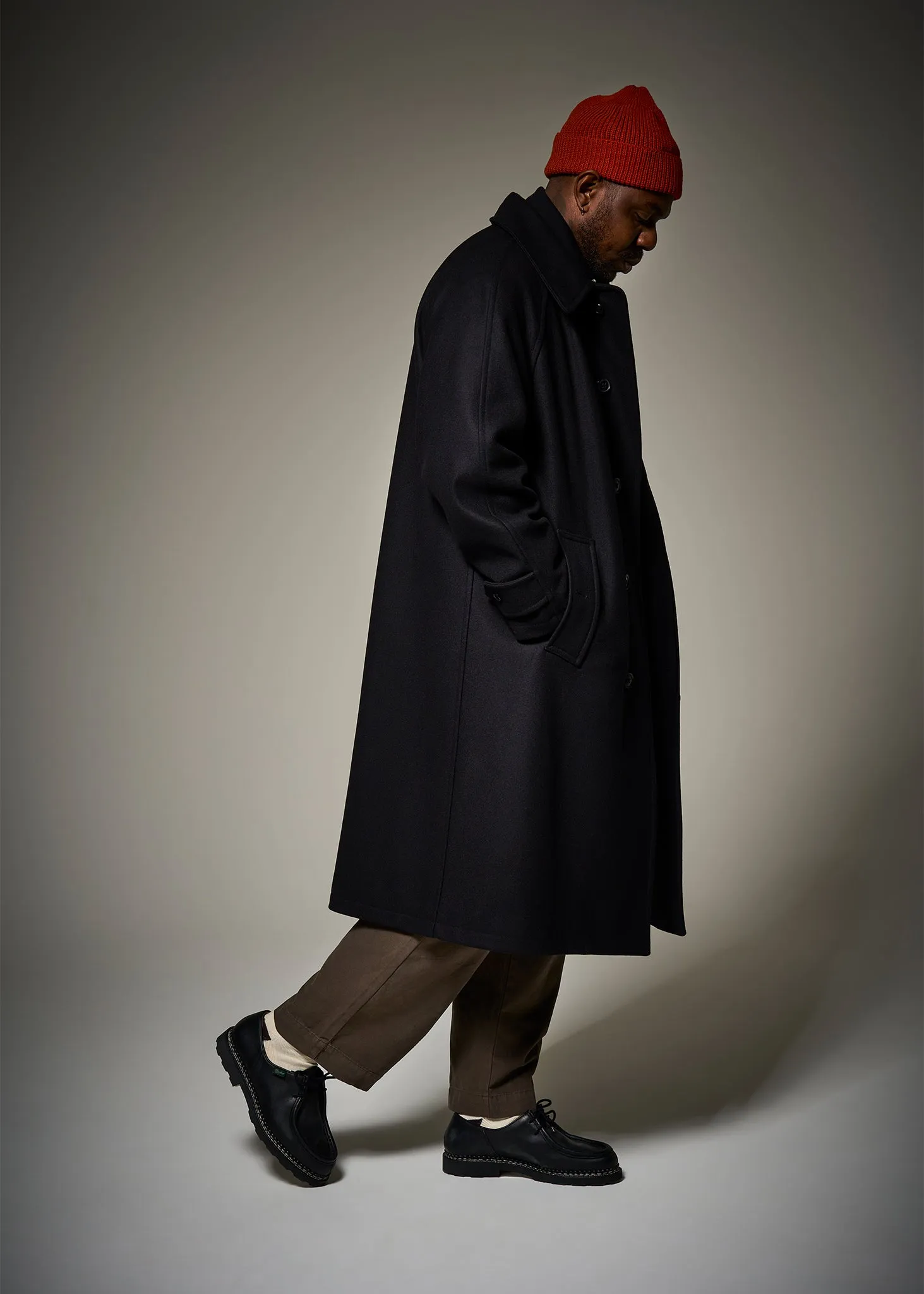 Men's Hynes Overcoat Black sold by Gloverall product image thumbnail 5