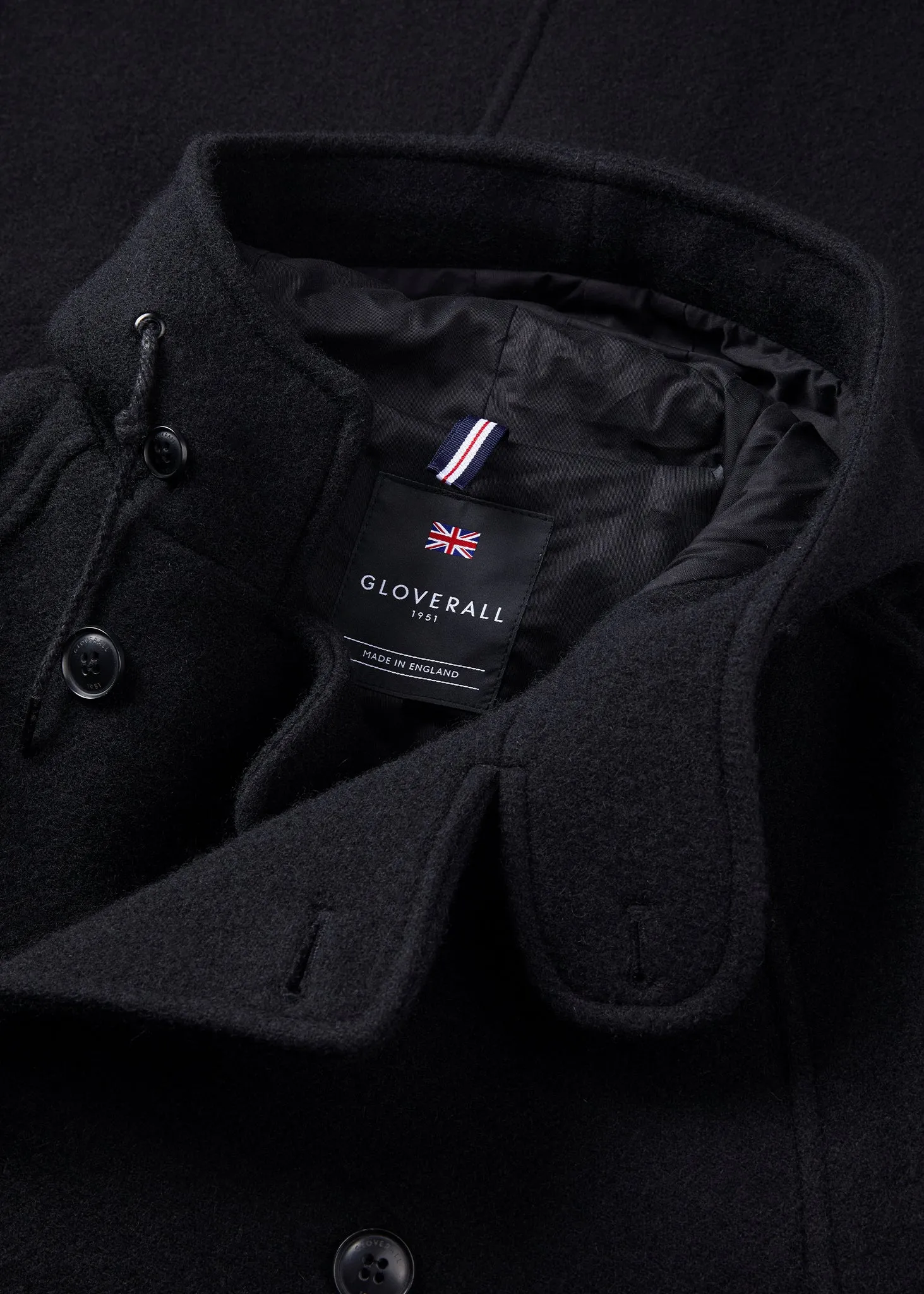 Men's Horatio Overcoat Black sold by Gloverall product image thumbnail 3