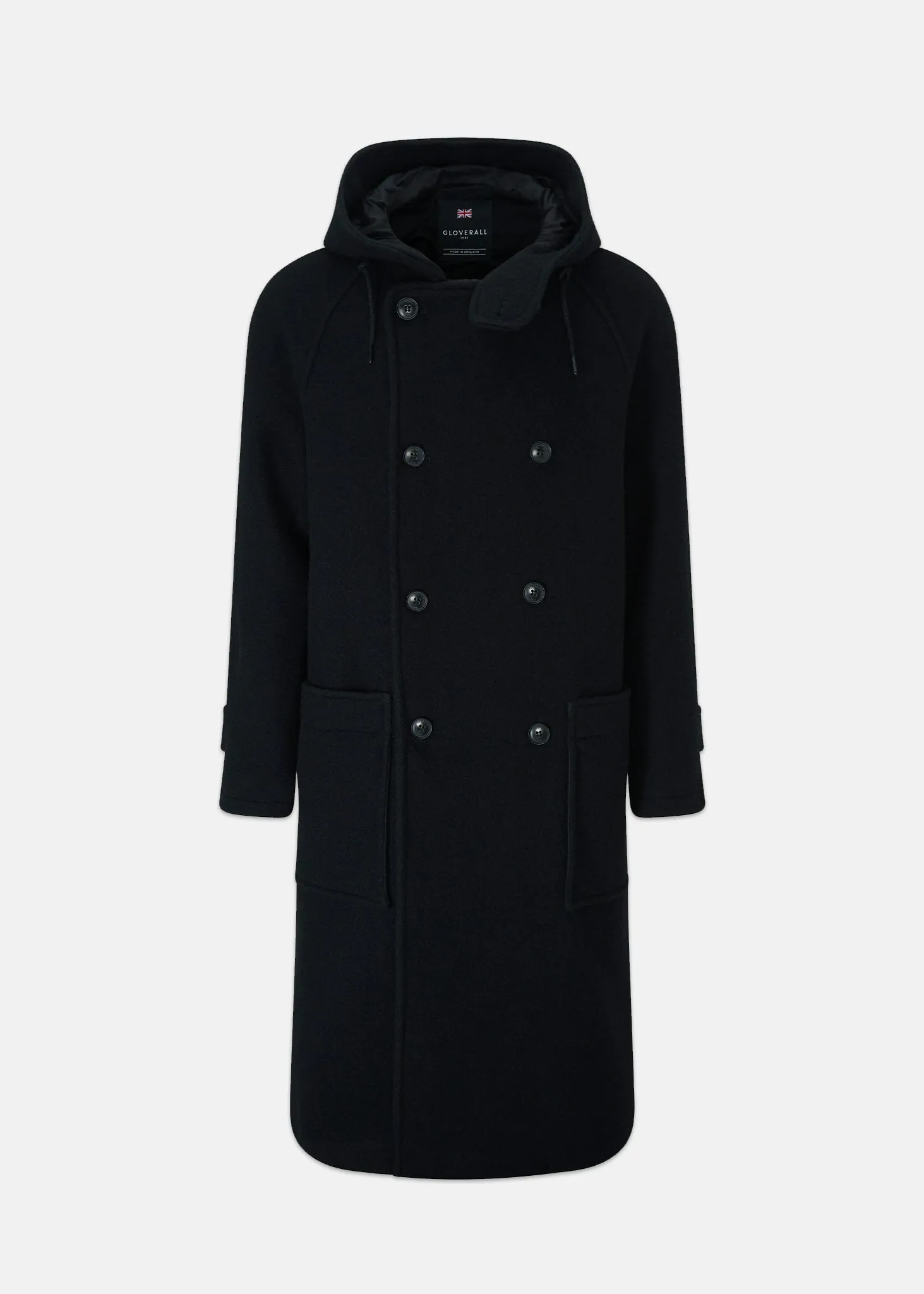 Men's Horatio Overcoat Black sold by Gloverall
