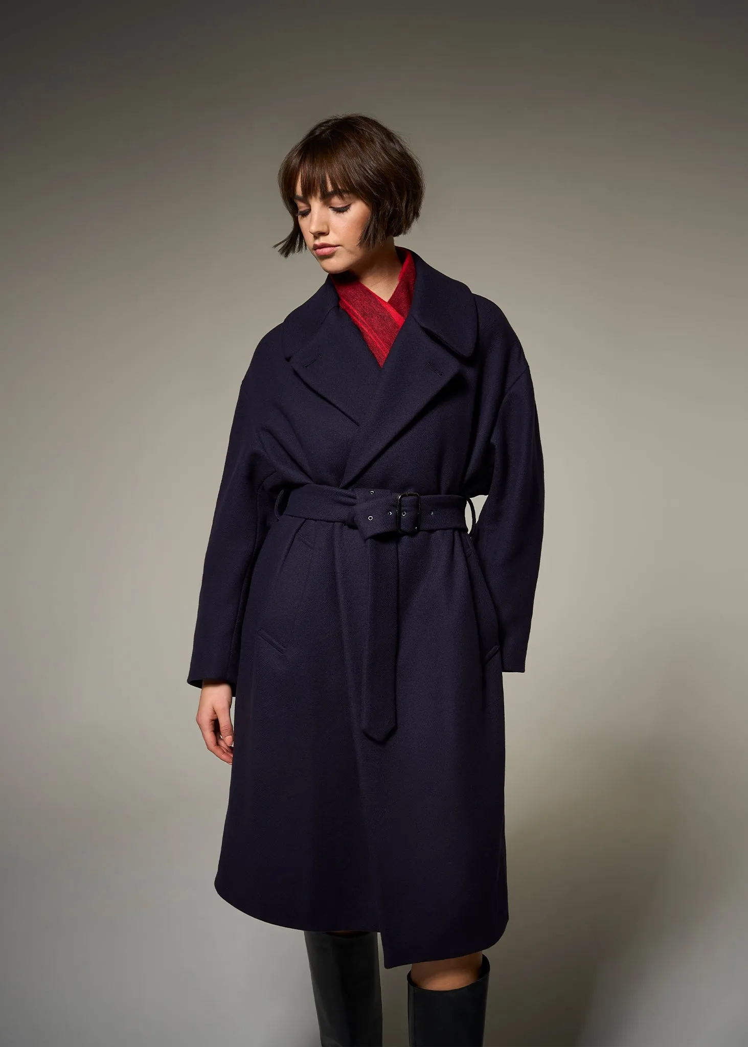 Women's Hepburn Overcoat Navy sold by Gloverall product image thumbnail 3
