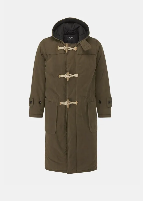 Men's Padded Duffle Coat Khaki made by Gloverall