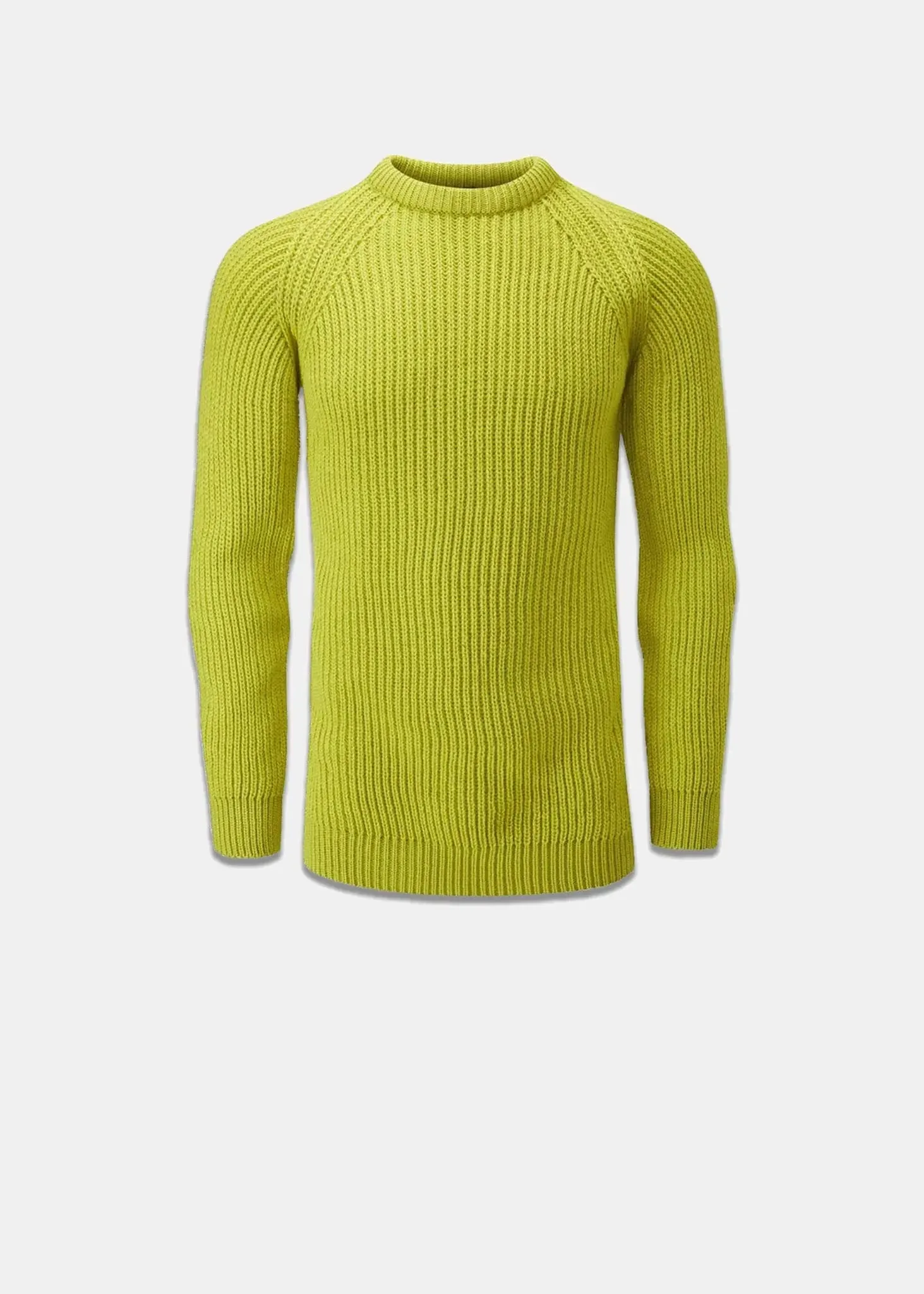 Men's Fisherman Jumper Lime sold by Gloverall