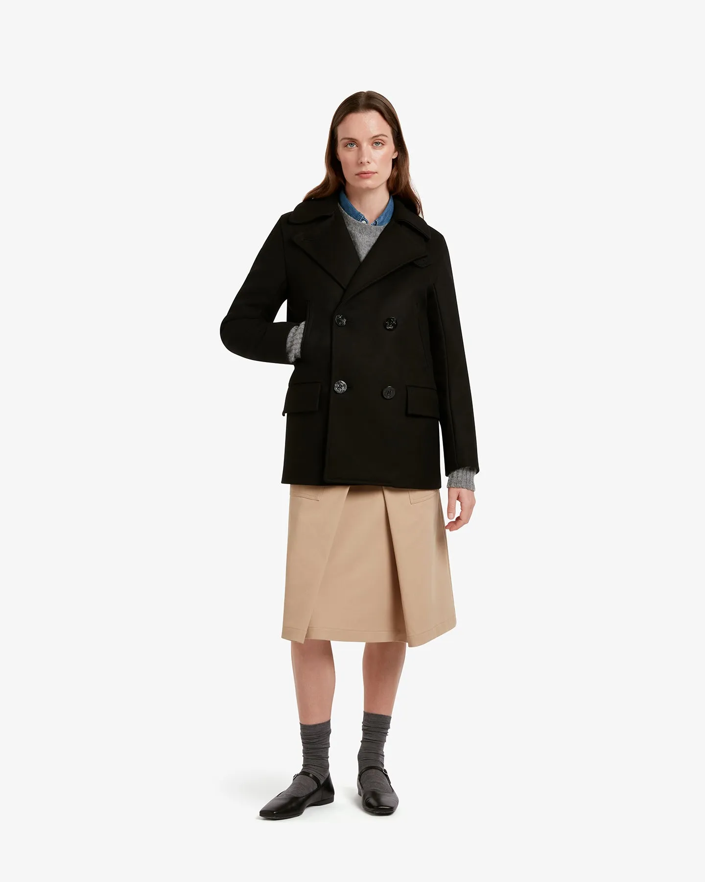 Women's Clementine Peacoat Black sold by Gloverall product image thumbnail 2