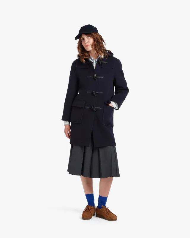 Women's Freda Duffle Coat Navy Dress Gordon made by Gloverall