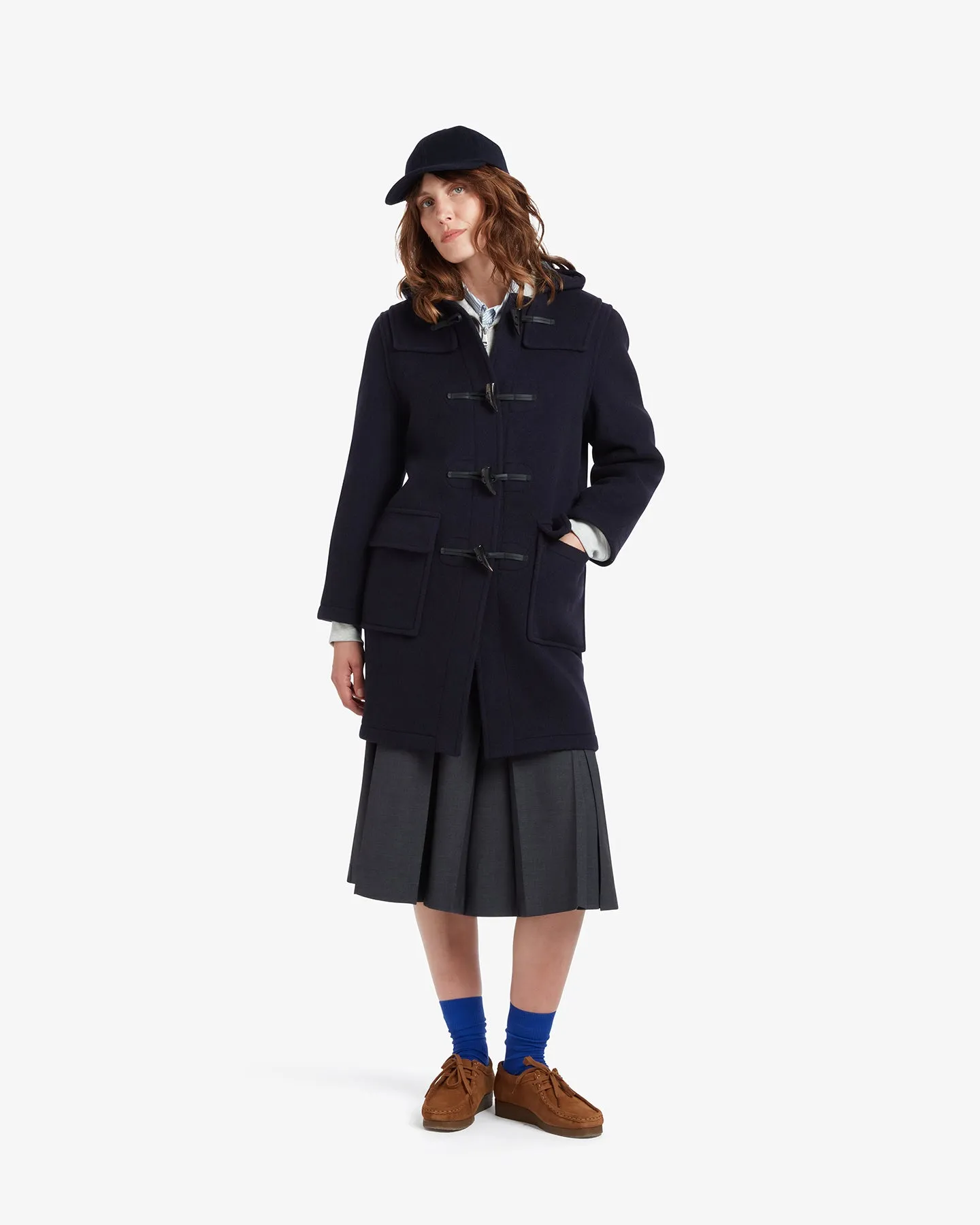 Women's Freda Duffle Coat Navy Dress Gordon sold by Gloverall