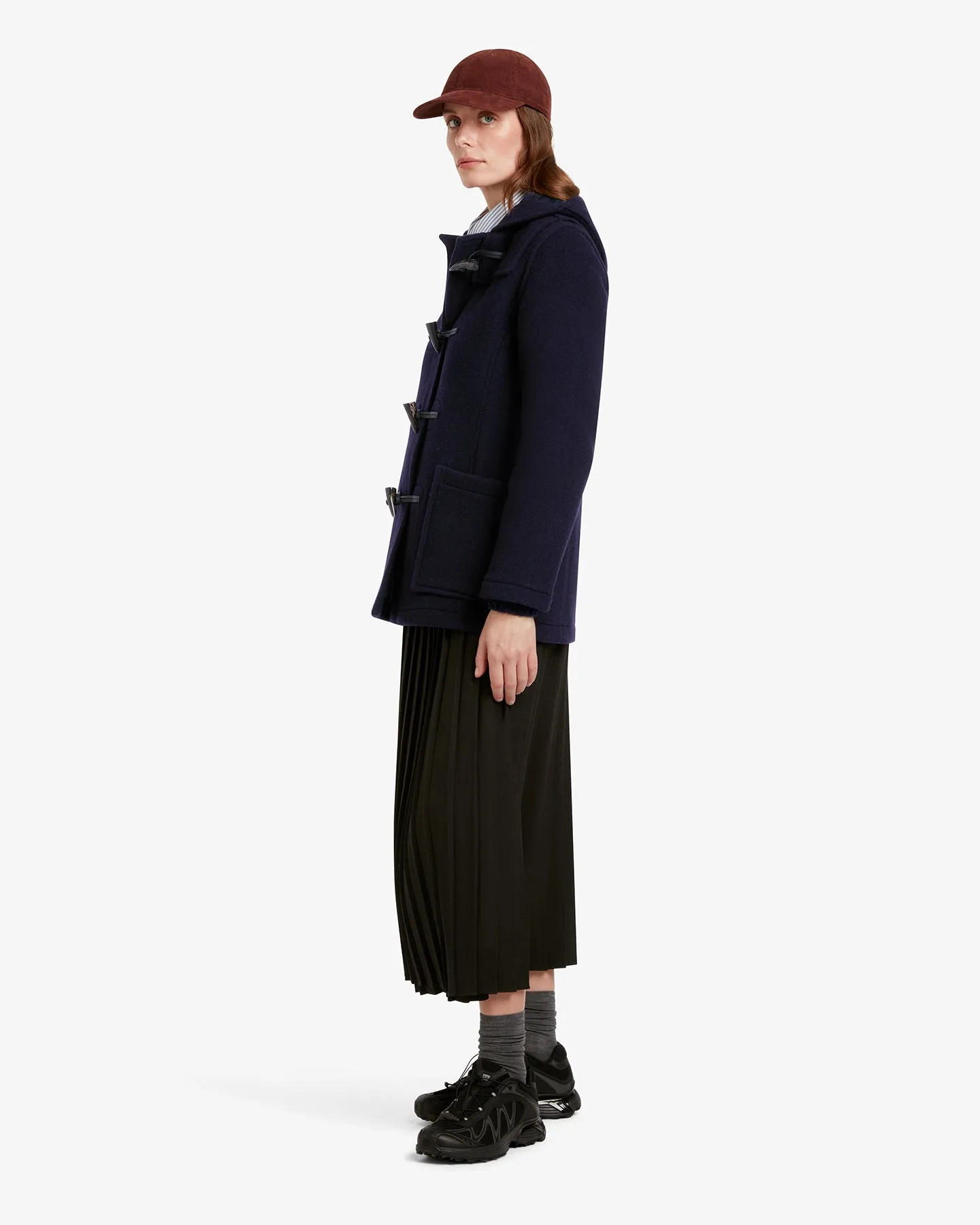 Women's Freda Short Slim Fit Duffle Coat Navy Dress Gordon sold by Gloverall product image thumbnail 3
