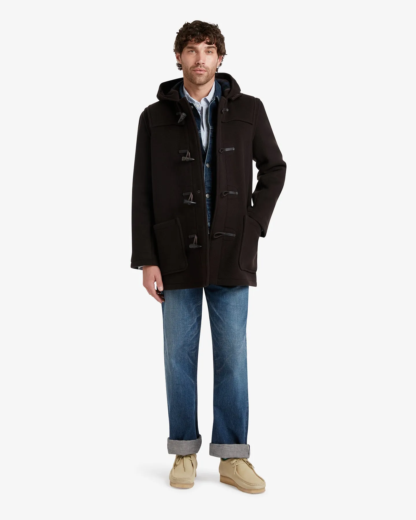 Men's Morris Mid-Length Duffle Coat Brown MacDuff Hunting sold by Gloverall product image thumbnail 2
