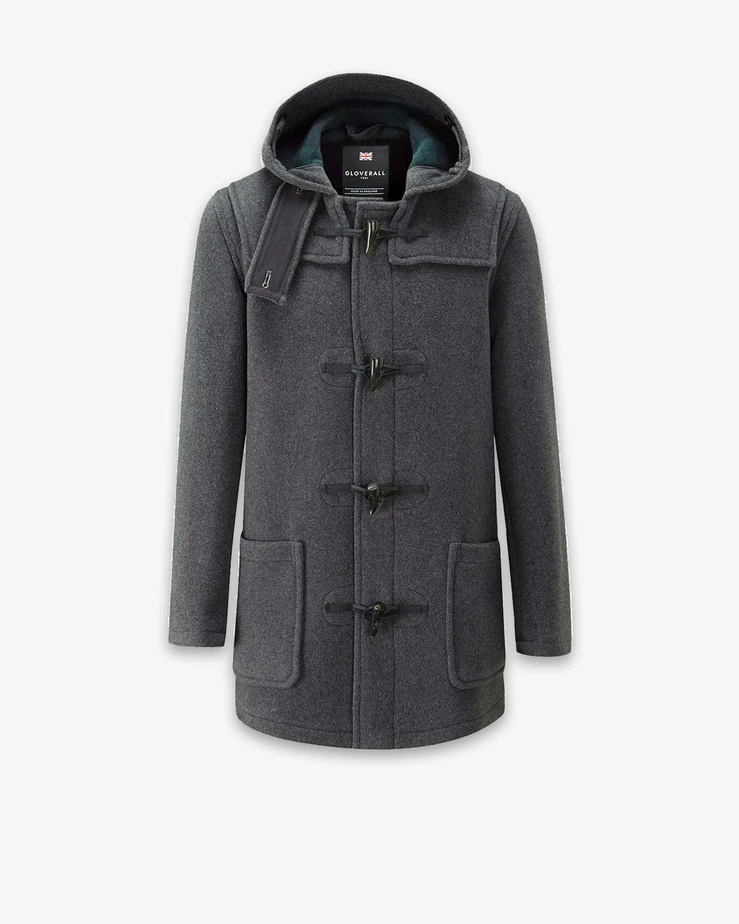Men's Morris Mid-Length Duffle Coat Grey Black Watch sold by Gloverall product image thumbnail 5