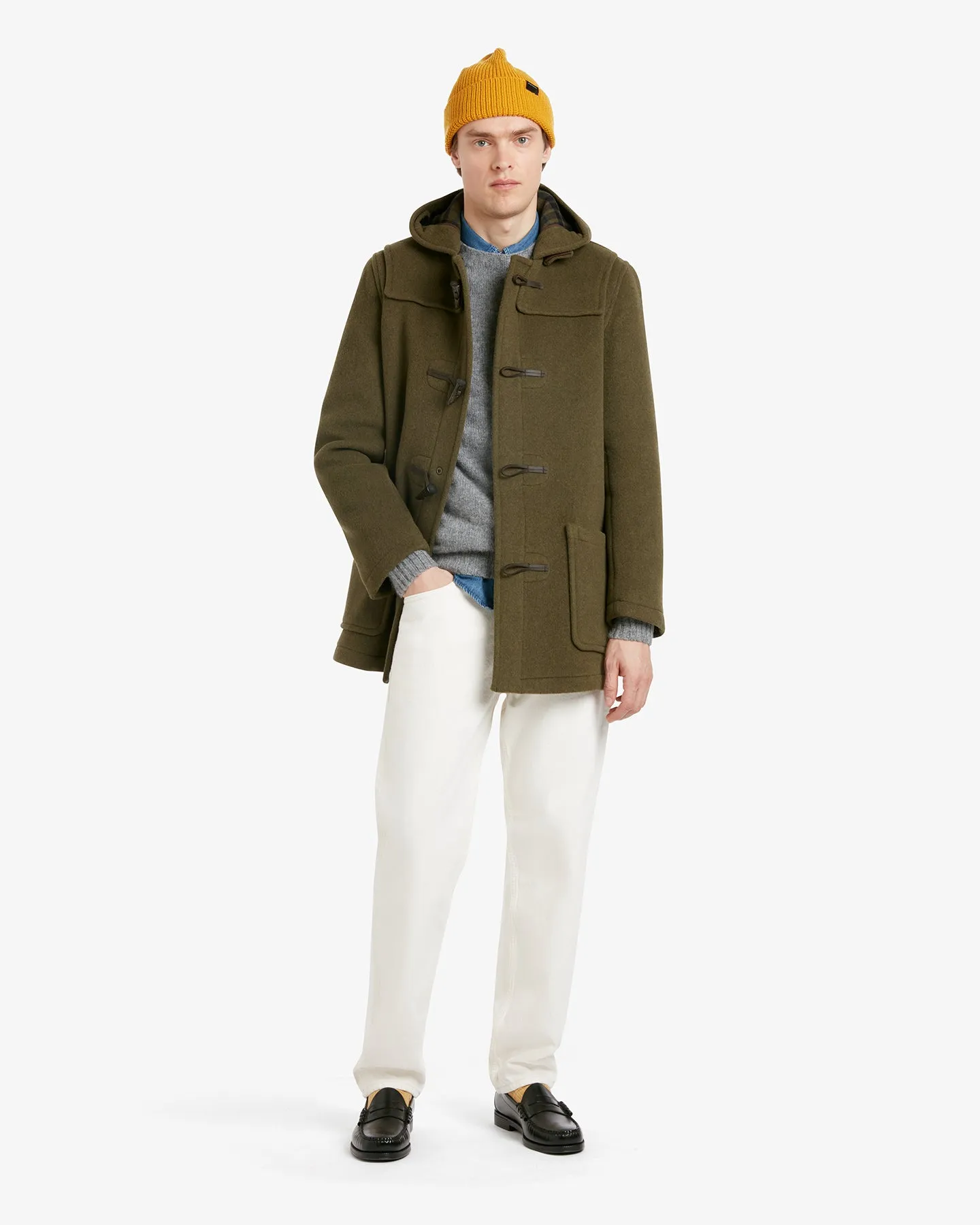 Men's Morris Mid-Length Duffle Coat Loden Check sold by Gloverall product image thumbnail 2