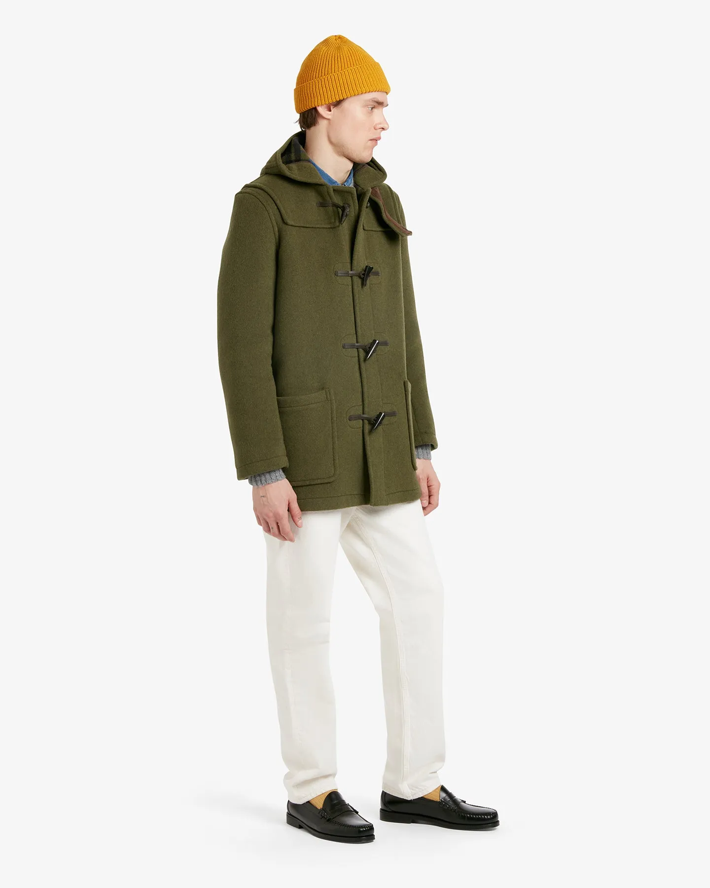 Men's Morris Mid-Length Duffle Coat Loden Check sold by Gloverall product image thumbnail 3