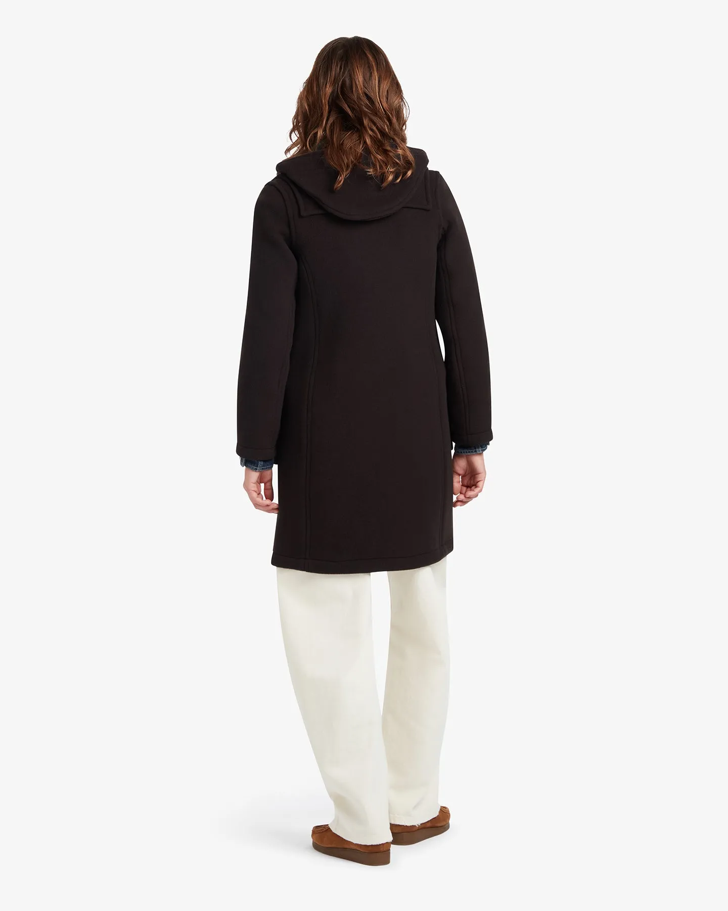 Women's Freda Long Slim Fit Duffle Coat Brown MacDuff Hunting sold by Gloverall product image thumbnail 4
