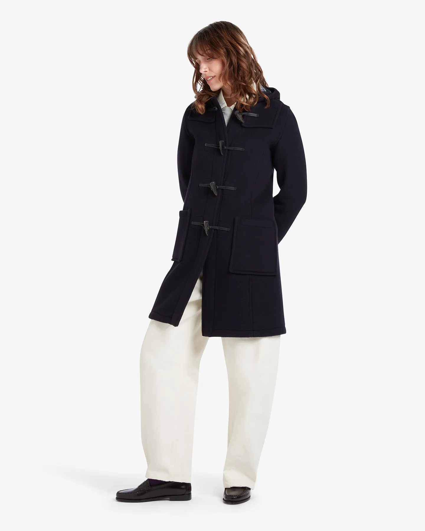 Women's Freda Long Slim Fit Duffle Coat Navy Dress Gordon sold by Gloverall product image thumbnail 3