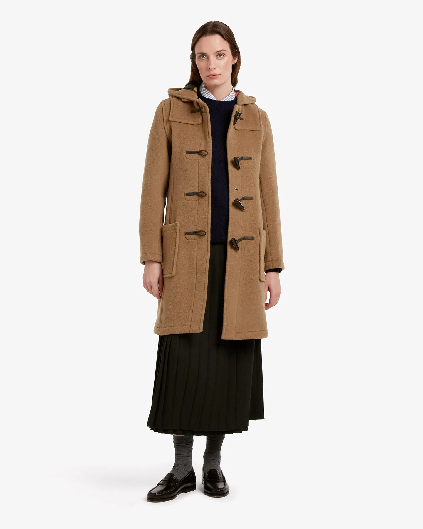 Women's Freda Long Slim Fit Duffle Coat Camel Buchanan sold by Gloverall product image thumbnail 2