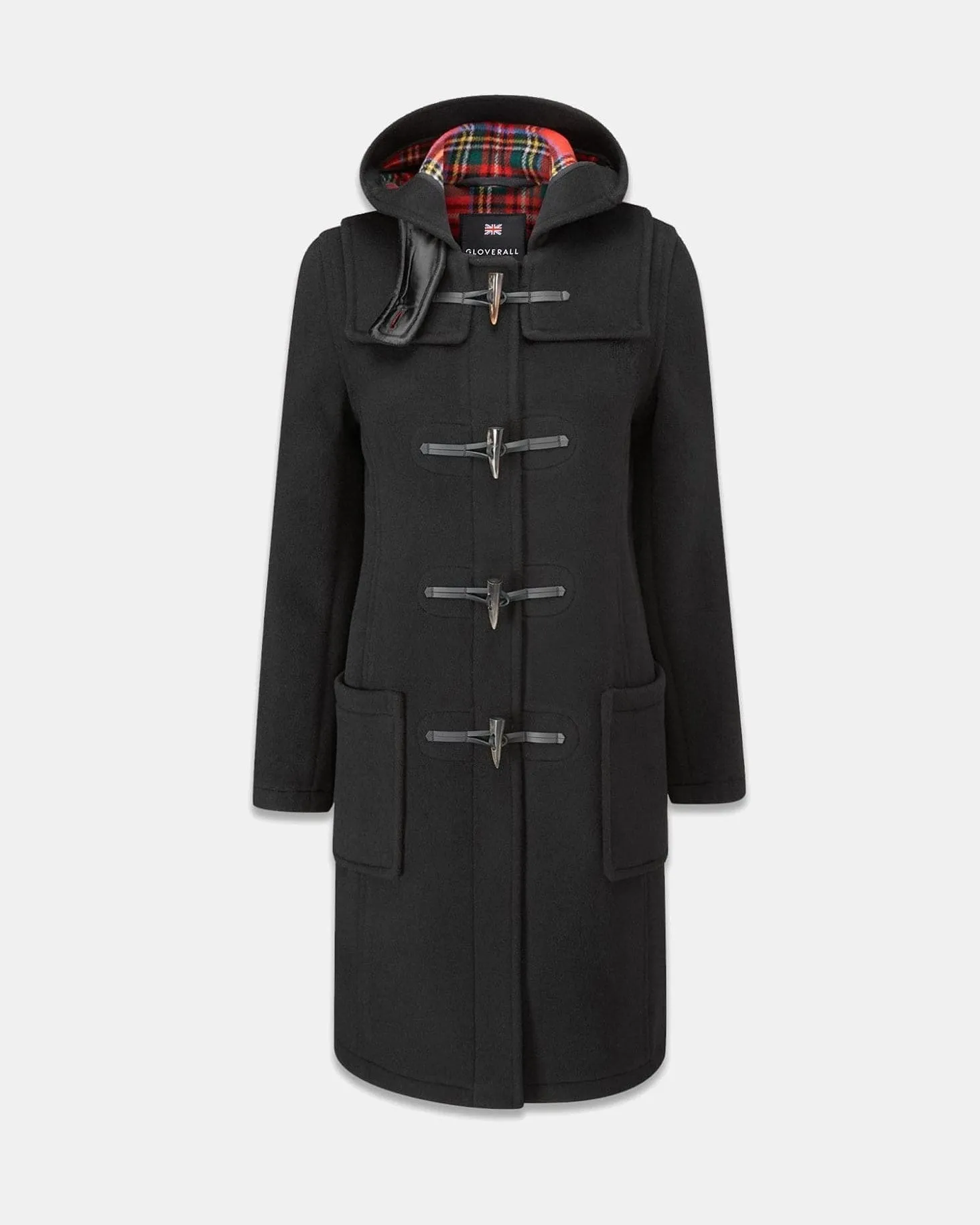 Women's Freda Long Slim Fit Duffle Coat Black Royal Stewart sold by Gloverall product image thumbnail 5